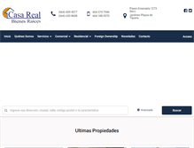 Tablet Screenshot of casarealbienesraices.com